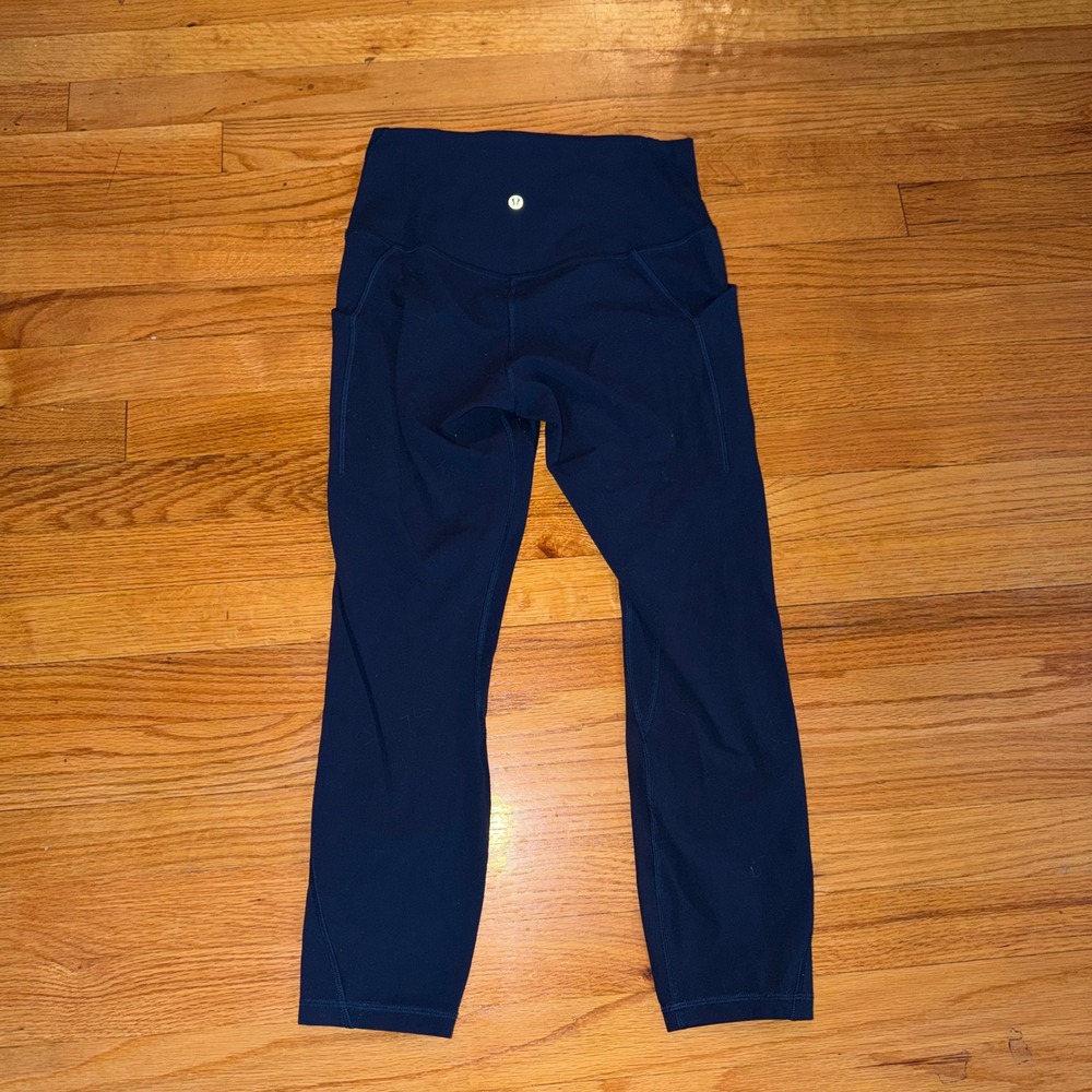 Lululemon Align High-Rise Pant with Pockets 25 Size 6 Navy Blue Nulu Leggings